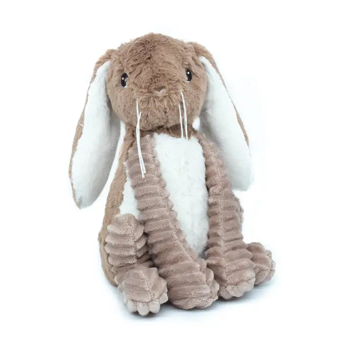 Brown bunny soft baby toy.