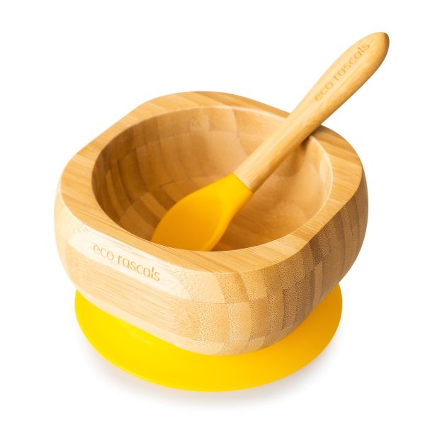 Neutral New Mummy And Baby Gift Hampers - Hello Duckie, Bamboo Baby Plate And Bowl, Baby Weaning Gifts