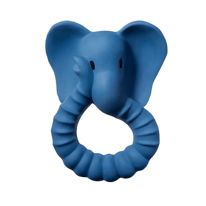 Baby Boy Gifts - Hamper, Blue Elephant, New Mummy Gifts, Natural Rubber Teether