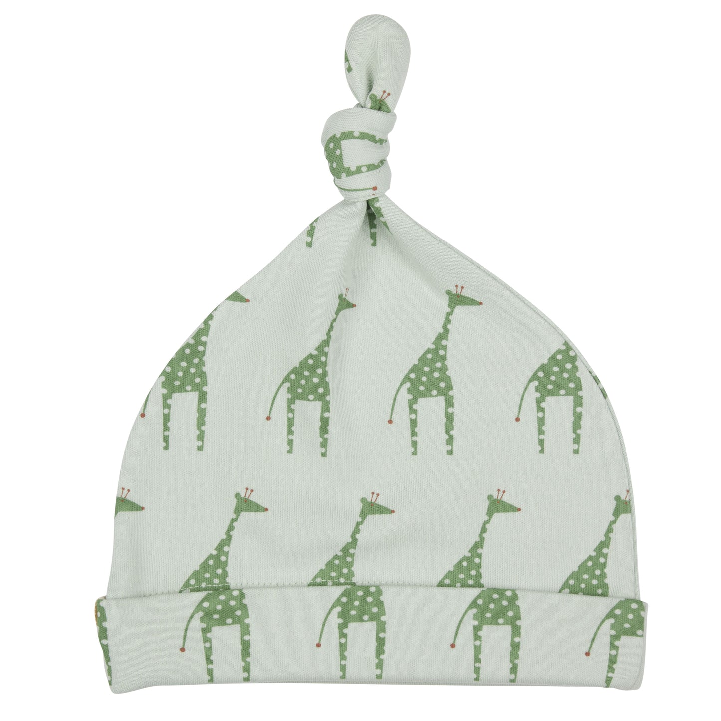 GREN GIRAFFE PRINT BABY KNOT HAT
