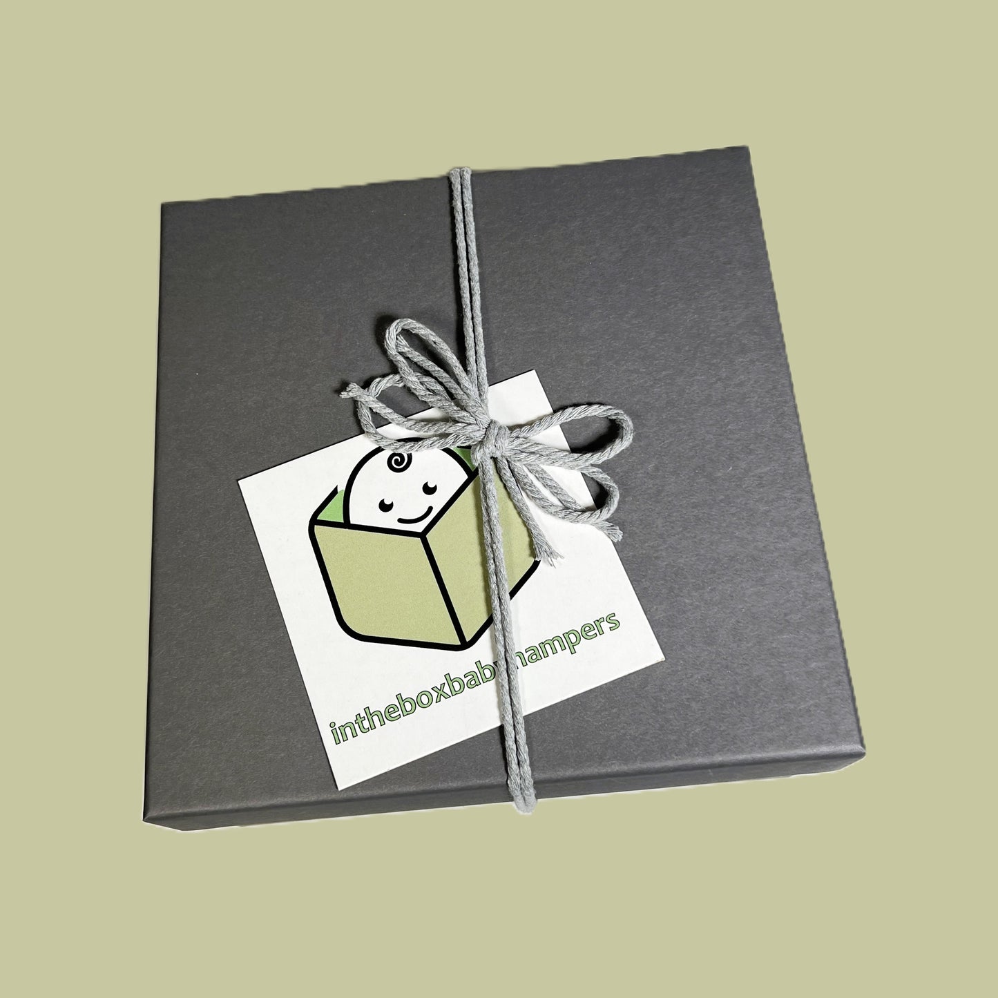 Grey baby keepsake box