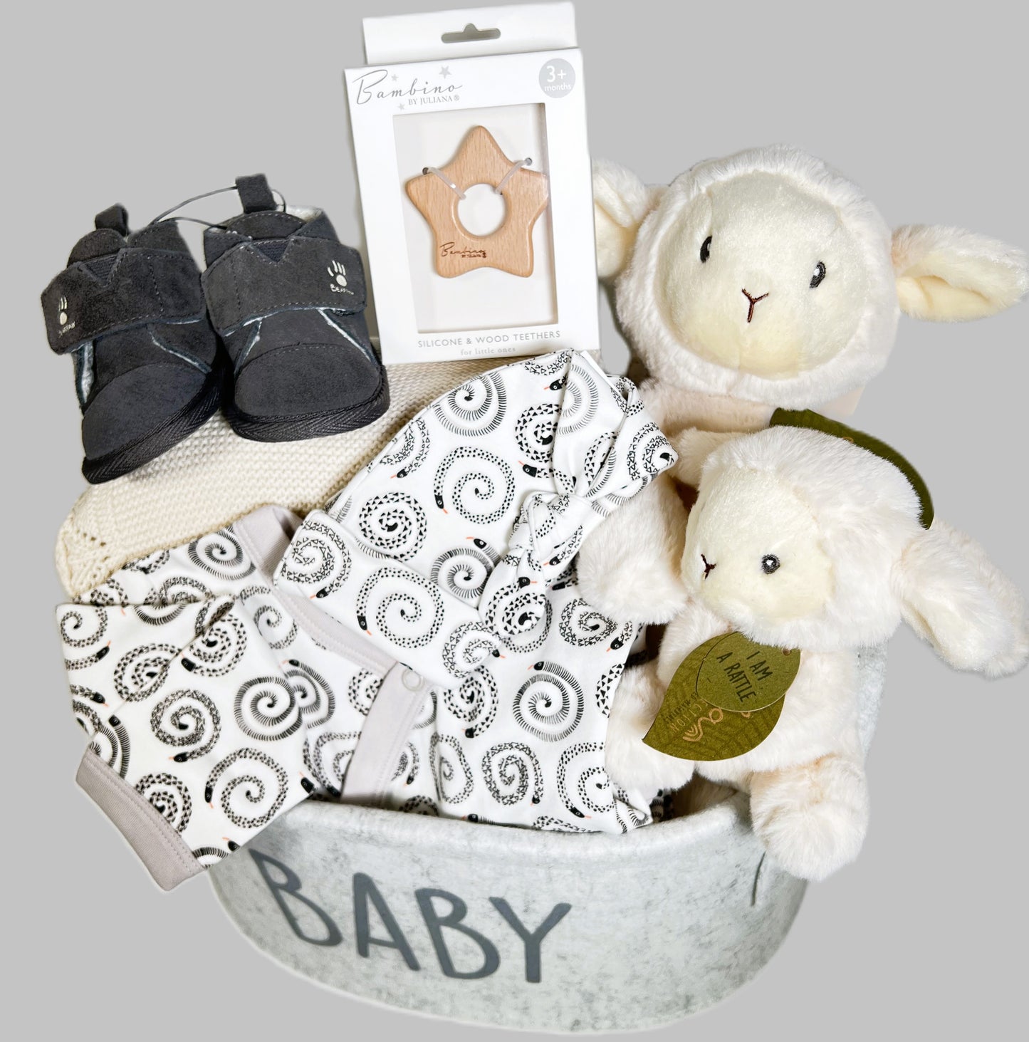 Neutral New Baby Gifts - Beautiful Baby, Cotton Baby Blankets, Organic Cotton Baby Clothing, Baby Shoes