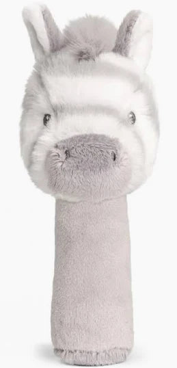 Keeleco zebra grey and white stick baby rattle