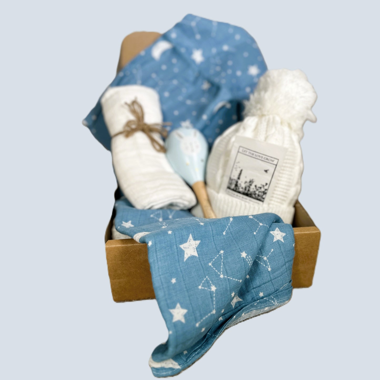 New Baby Gifts - Baby Shower Gifts - Baby Boy Muslin