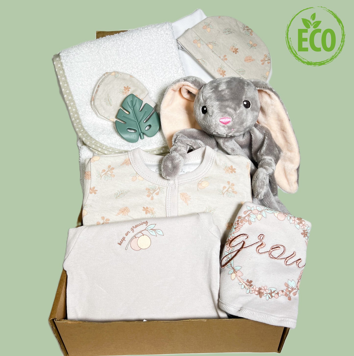 Baby Girl Gift Hamper - Grow, Cotton Layette Set