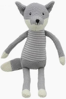 Wilberry knitted fox soft baby toy