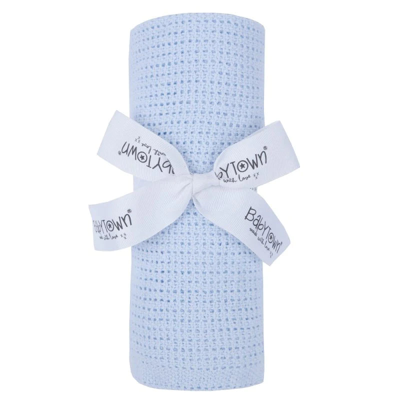 Baby Boy Hamper , Blue Swaddle Suit, Blue Baby Blanket.