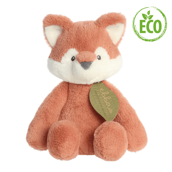 Ebba Fox soft toy made from recycled plastics.