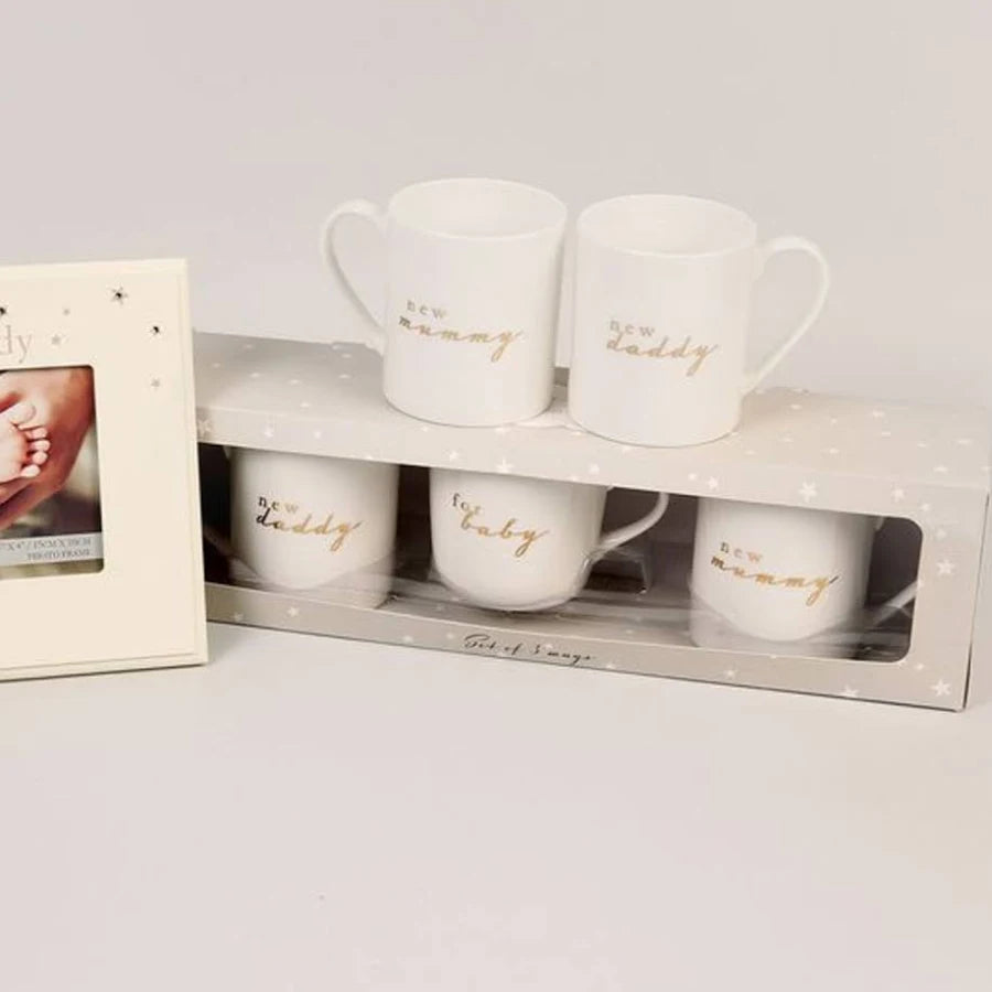 New Mummy, Daddy and Baby Mugs
