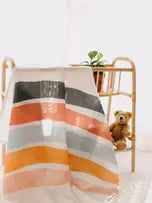 Large Rainbow Print Baby Muslin