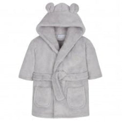 Grey Baby Dressing Gown, Baby Sleepwear.