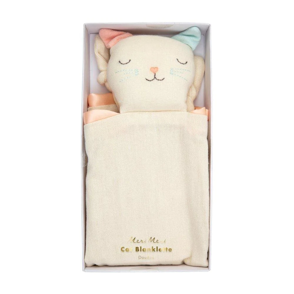 Meri Meri Doudou Cat Comforter - Peach