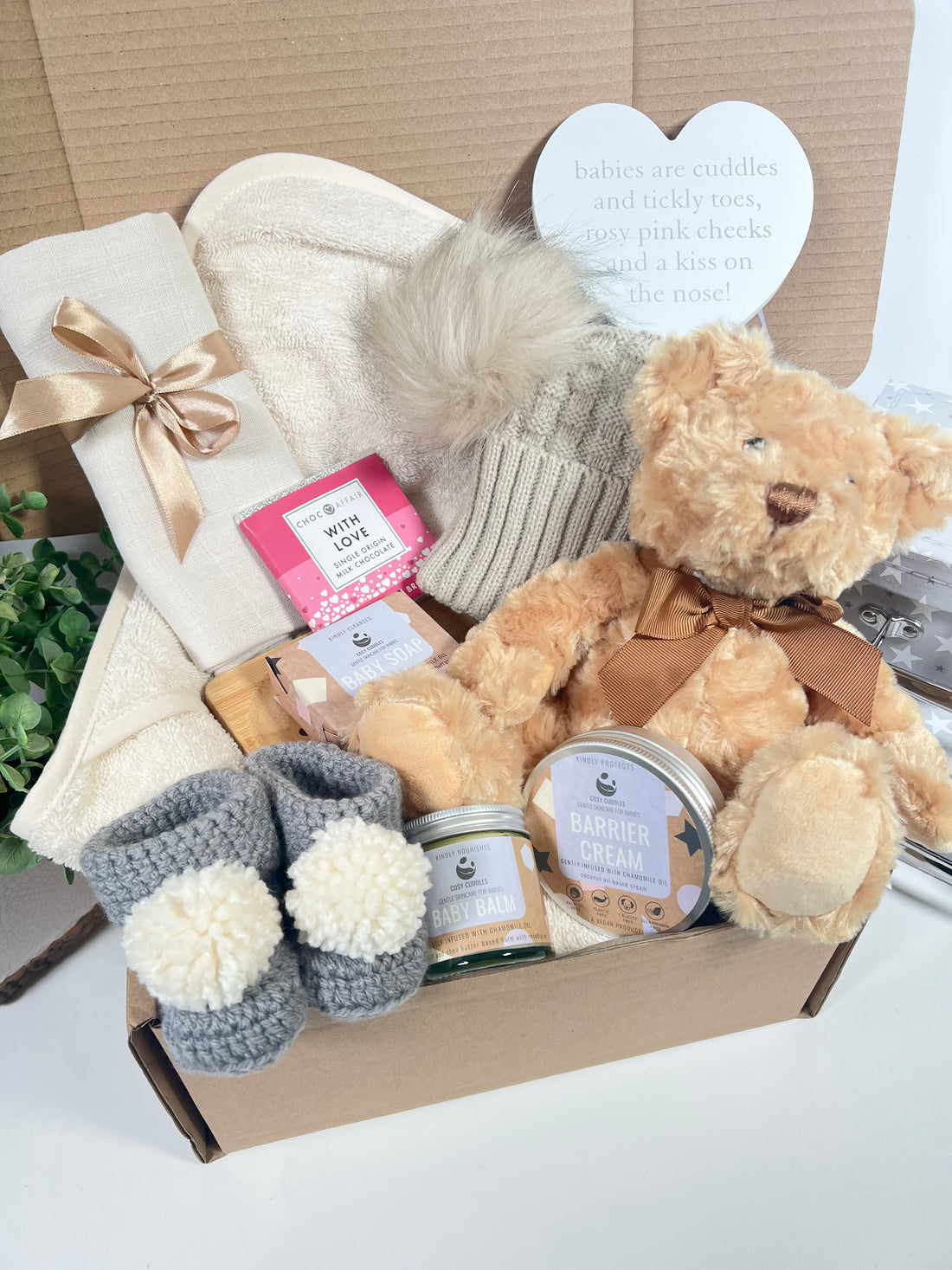 Our new eco friendly baby gift boxes and baby hampers