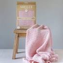 100% pink cotton cellular baby blanket