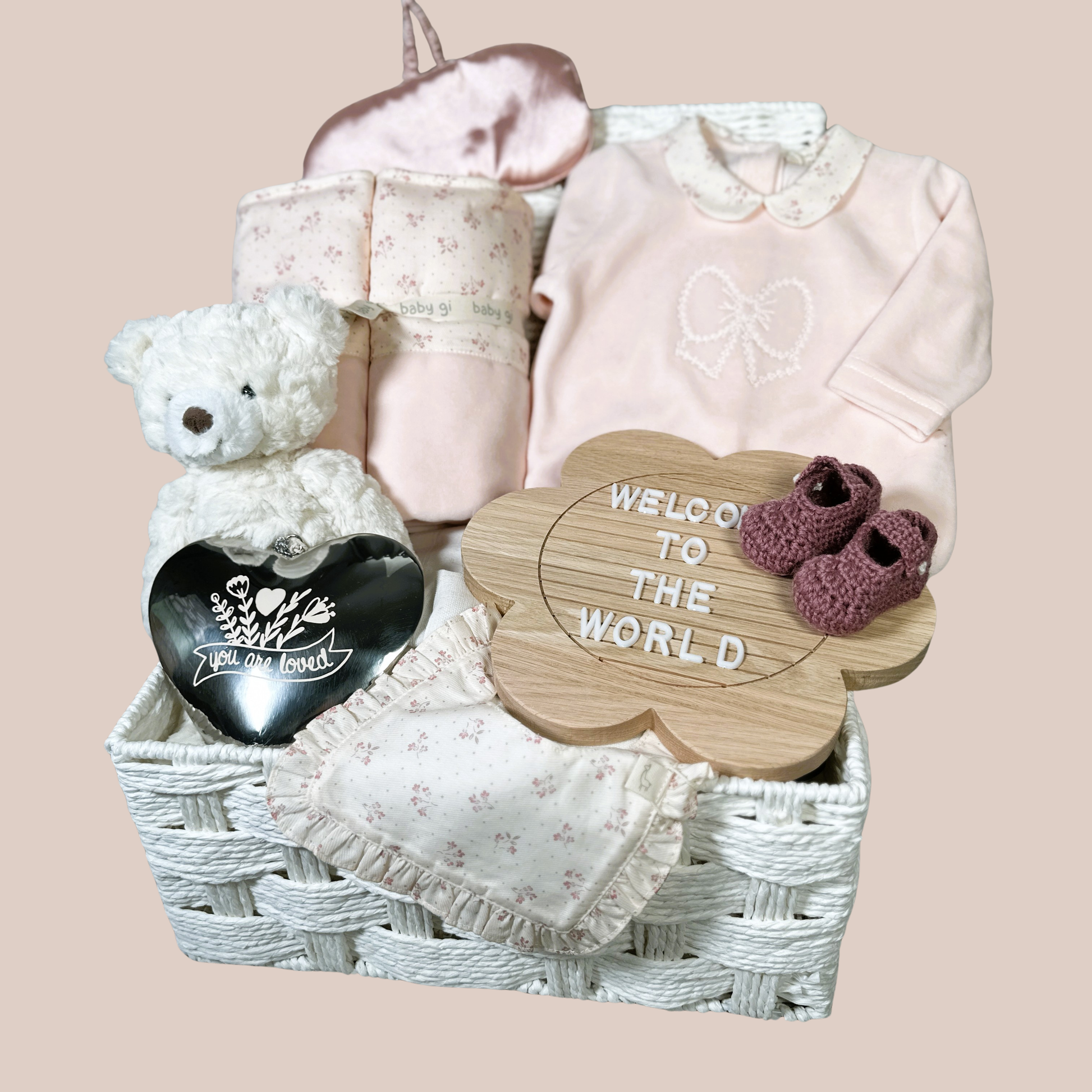 Baby hamper with Bi GI winter garden baby clothing and baby blanket