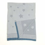 Baby Boy Blanket-Blue-Stars