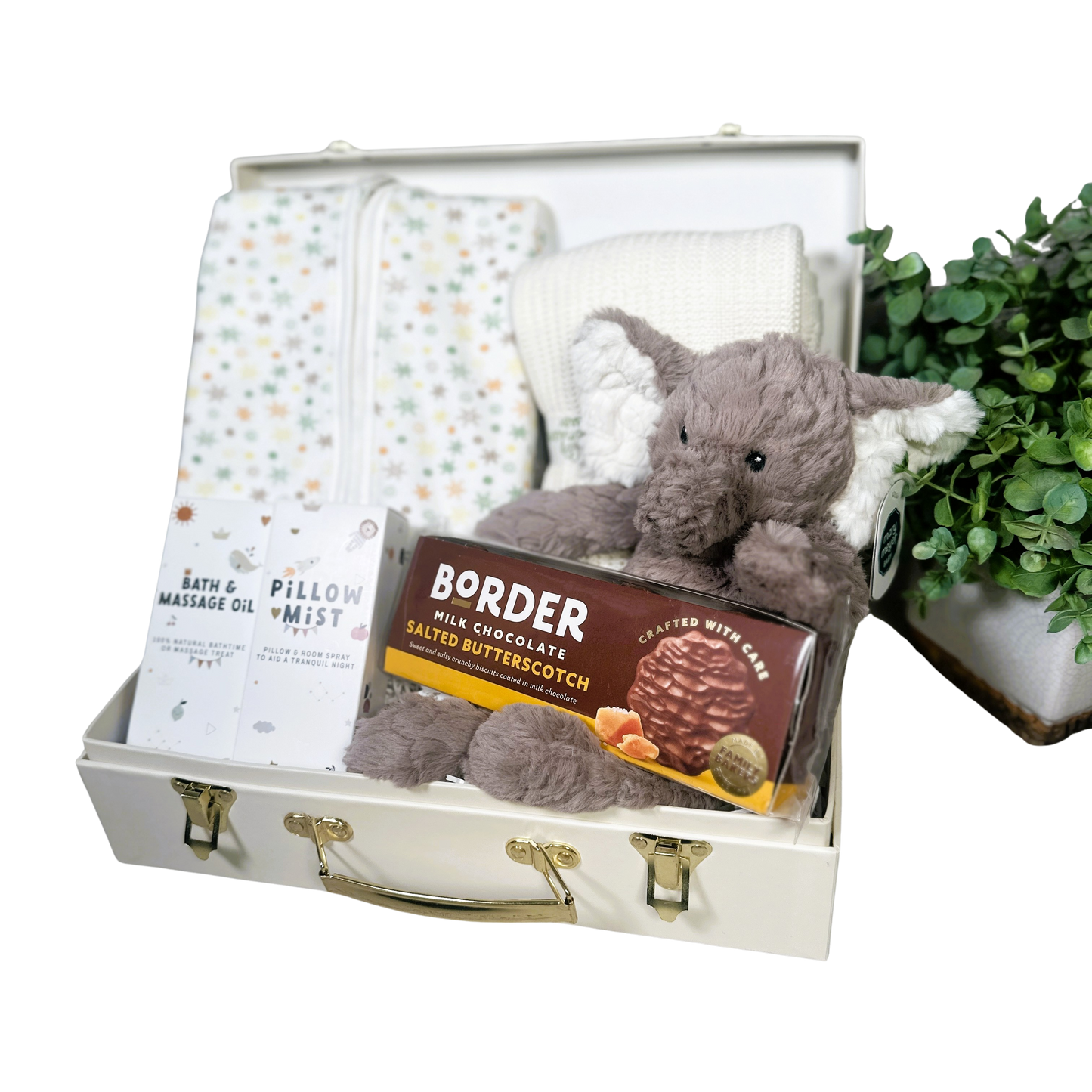 Baby Girl Hamper, Organic Babywear, Bamboo Baby Blanket