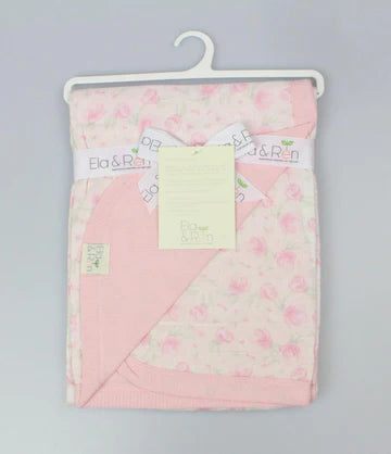 Ela and Ren pink rose bub baby wrap