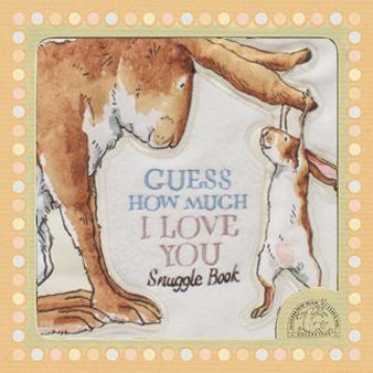Guess how much I love you snuggle cloth baby book with sensory pages