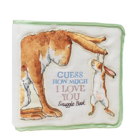 Guess how much I love you snuggle cloth baby book with sensory pages