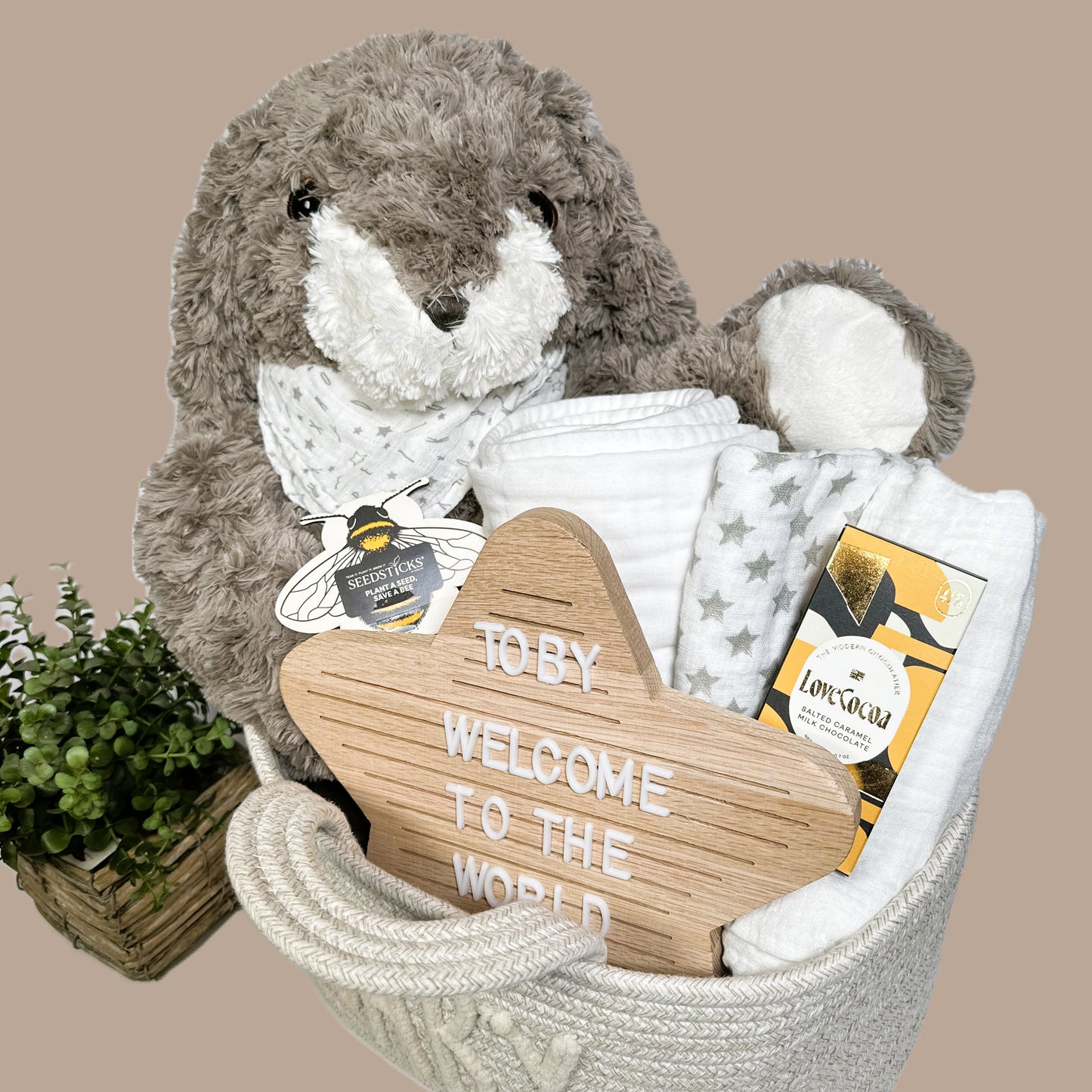 New Baby Gifts, Corporate Maternity Leave Gift, Cotton Baby Blanket, Baby Toiletries