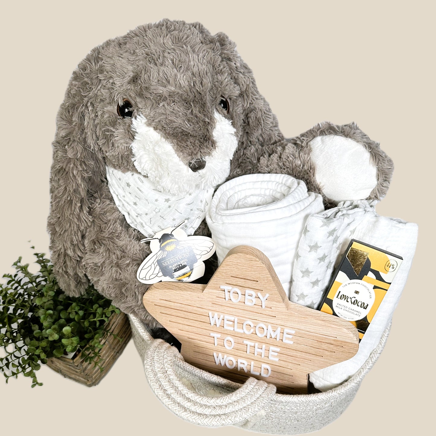 New Baby Gifts, Corporate Maternity Leave Gift, Cotton Baby Blanket, Baby Toiletries