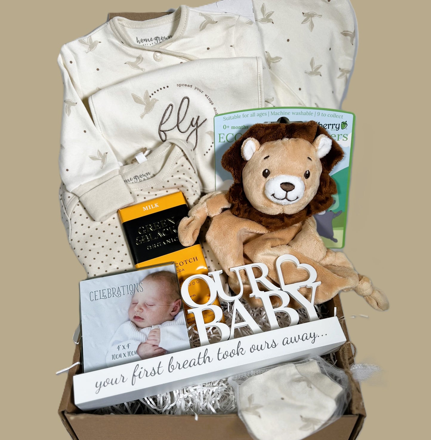 New Mummy Hamper - Your First Breath, Unisex Baby Shower Presents.