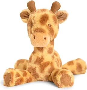 Soft giraffe baby toy with an embroidered face 14cms tall.