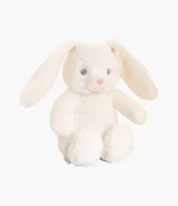 Keeleco white bunny soft baby toy