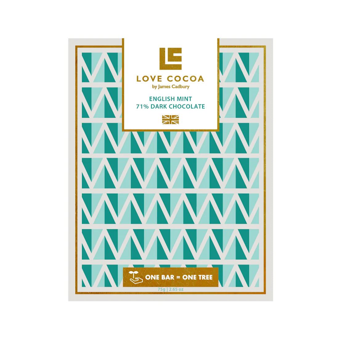 Love Cocoa English Mint 70% Dark Chocolate Bar