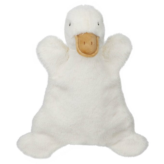 Neutral New Baby Gift Hamper - Goose Baby Comforter/ Puppet