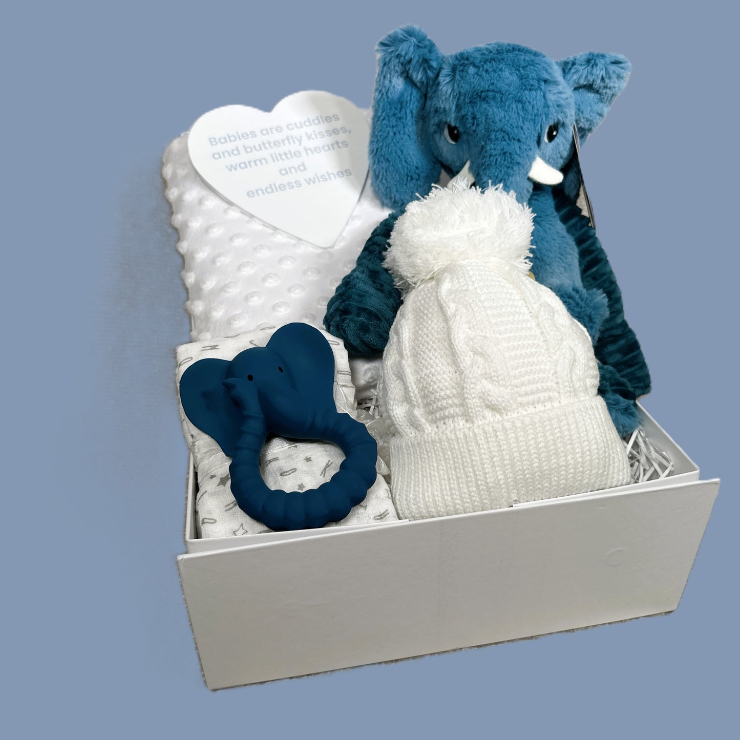 Baby Boy Gifts - Hamper, New Mummy Gifts, Natural Rubber Teether