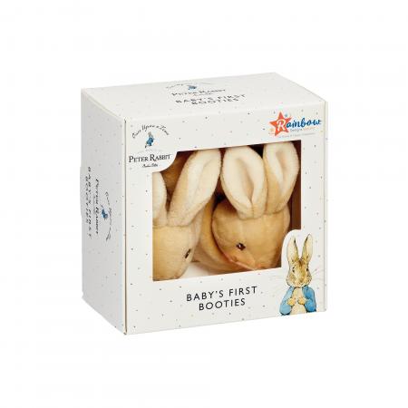 Peter Rabbit first baby booties gift