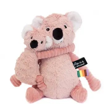 Pink Koala soft baby toy and her baby koala