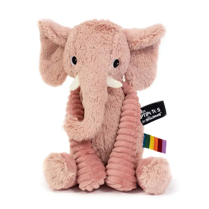 pink plush elephant soft baby toy