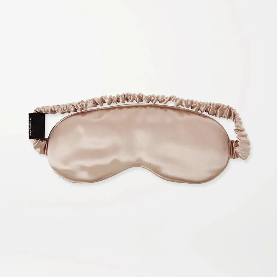 silk eye mask light gold colour