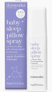 This work baby pillow spray to encourage restfull sleep