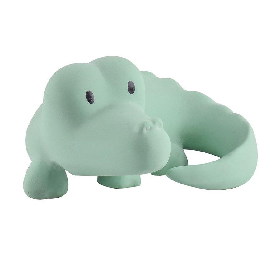 Tikiri organic rubber crocodile baby teether.