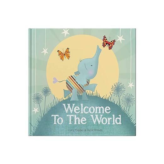 Welcome to the world lovely new baby reading book all about being new.