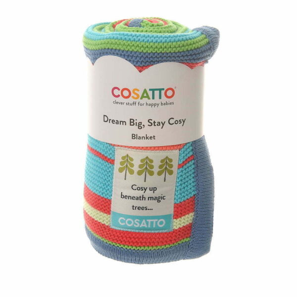 baby blanket bright stripes