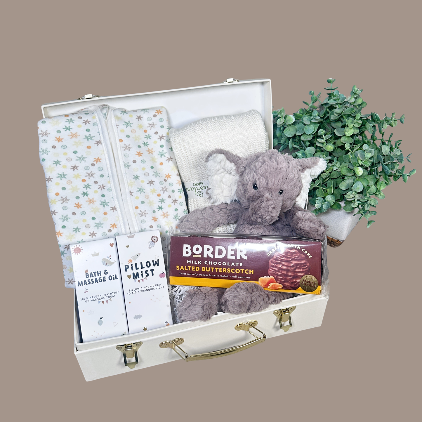 Baby Girl Hamper, Organic Babywear, Bamboo Baby Blanket