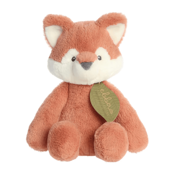 Ebba Fox soft toy made from recycled plastics.