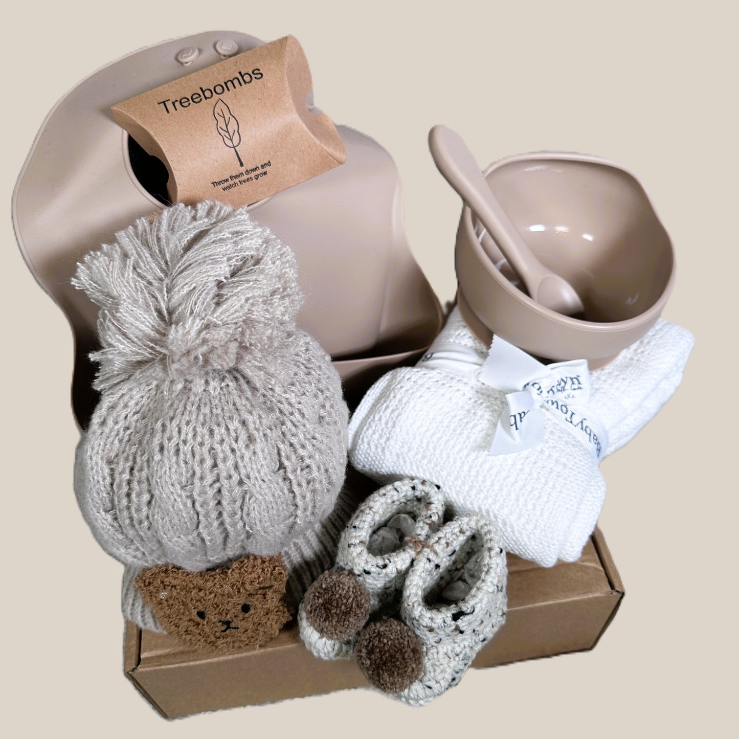Baby Shower Gifts - Neutral Essentials Hamper, Baby Hat