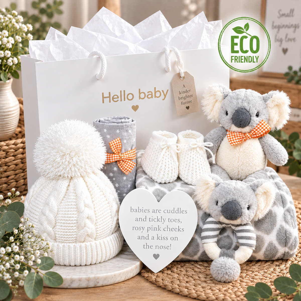Koala Baby Hamper - 7 Piece Unisex Gift Set.