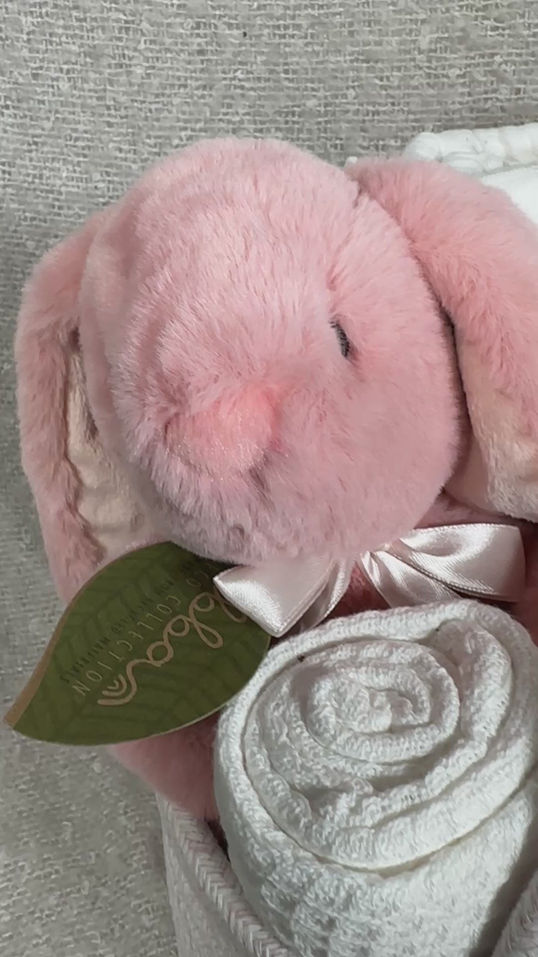 video baby girl hamper basket