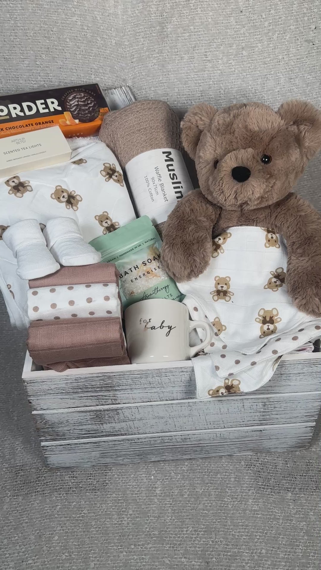 Video of Bear Hugs baby hamper