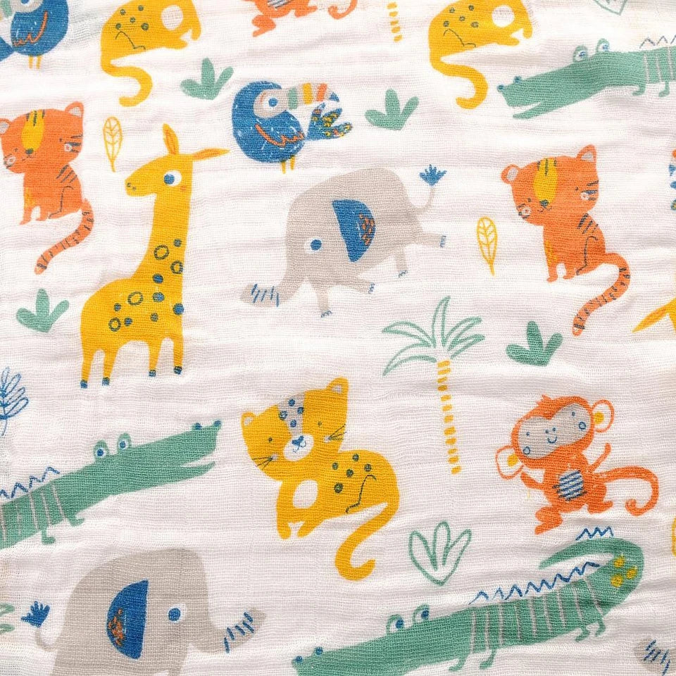 Savanah print swaddle blanket