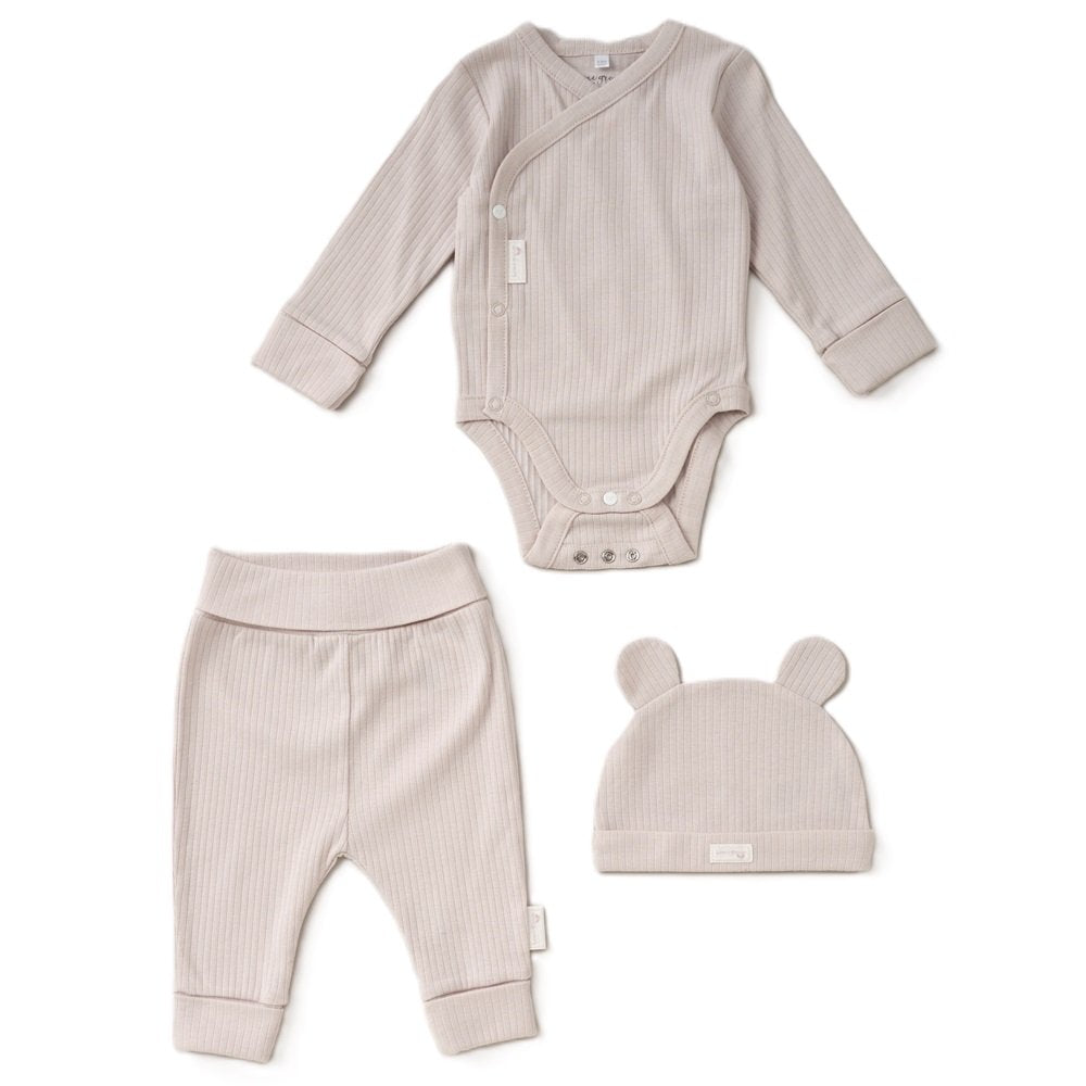 stone organic cotton babywear set