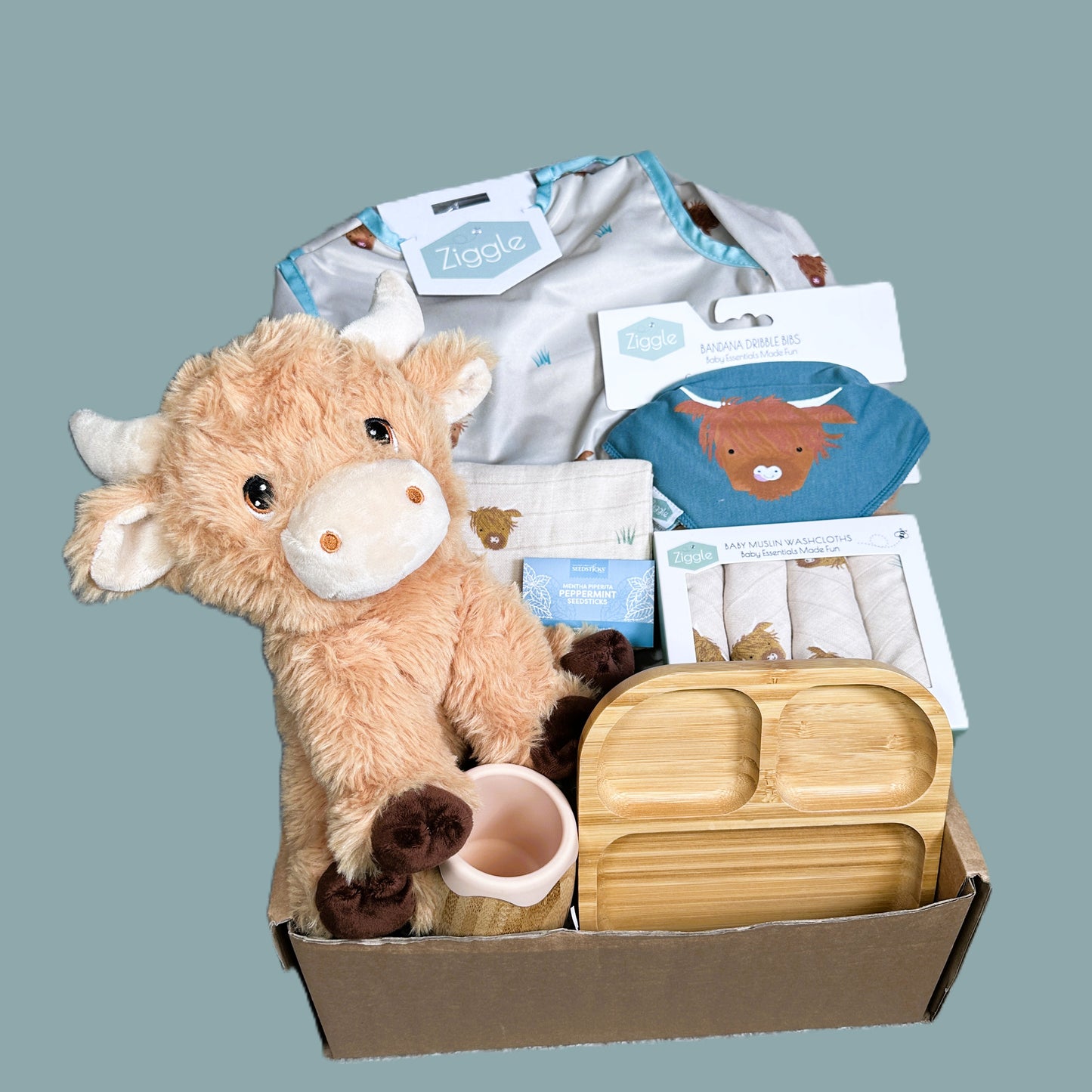 Unisex New Baby Gift Hamper -  Baby Weaning Sets, Maternity Leave Presents