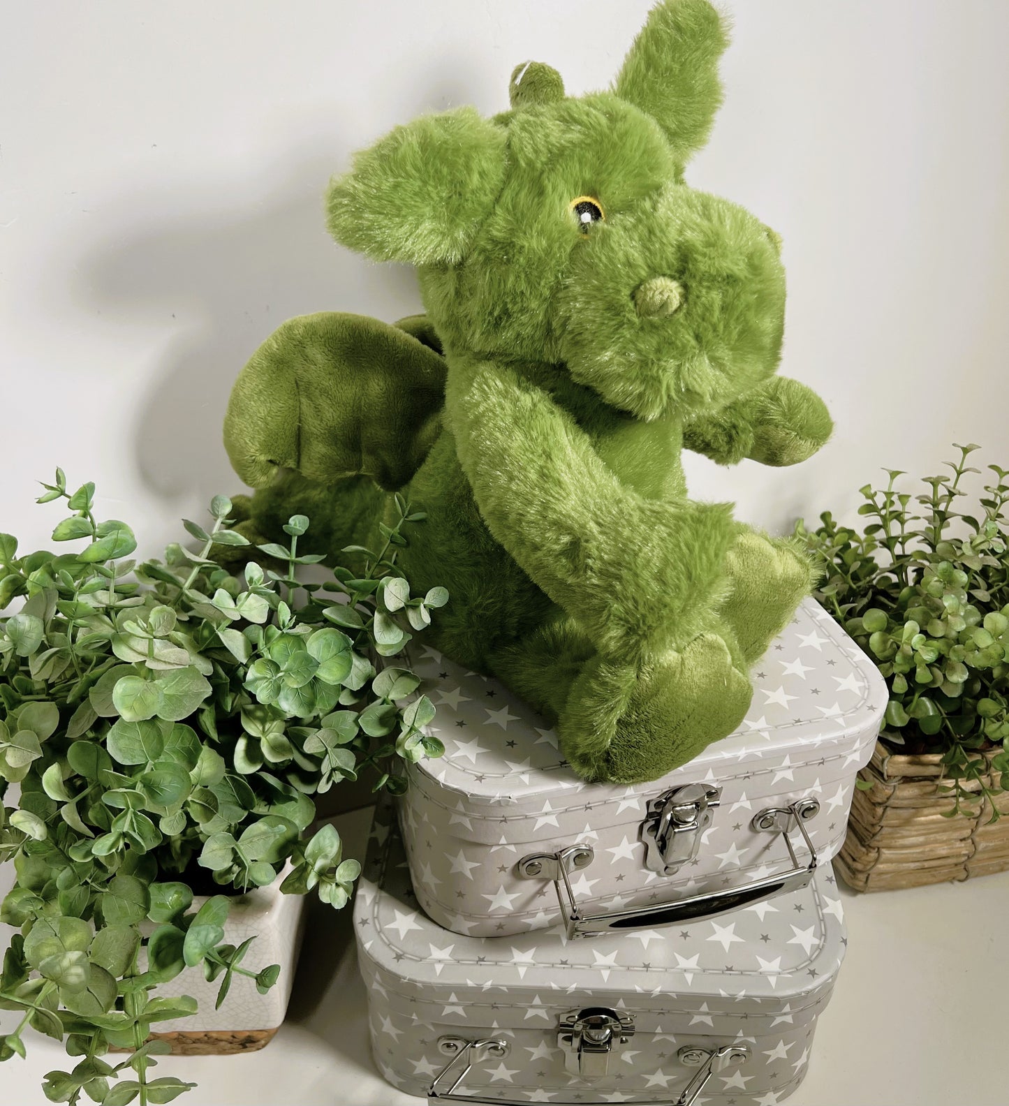 A Wilberry dragon soft toy